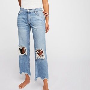 Mid-rise Straight jeans